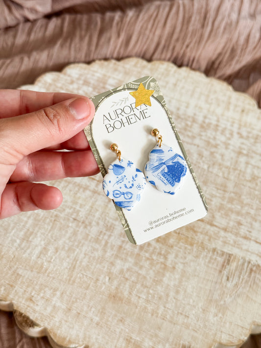 Bookish Blue pattern Variations
