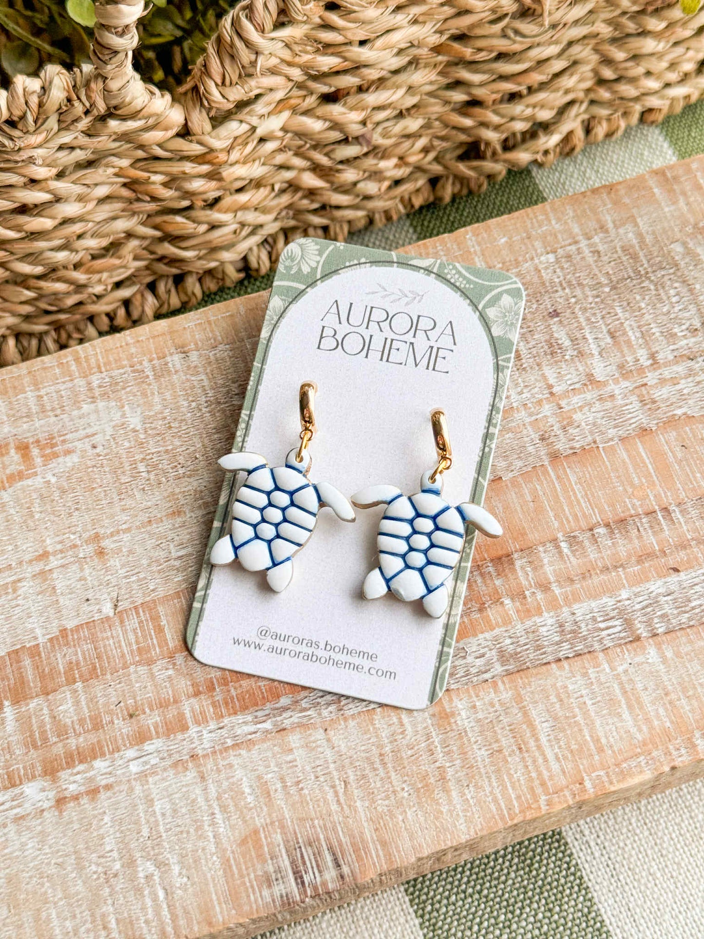 White Turtle Dangle
