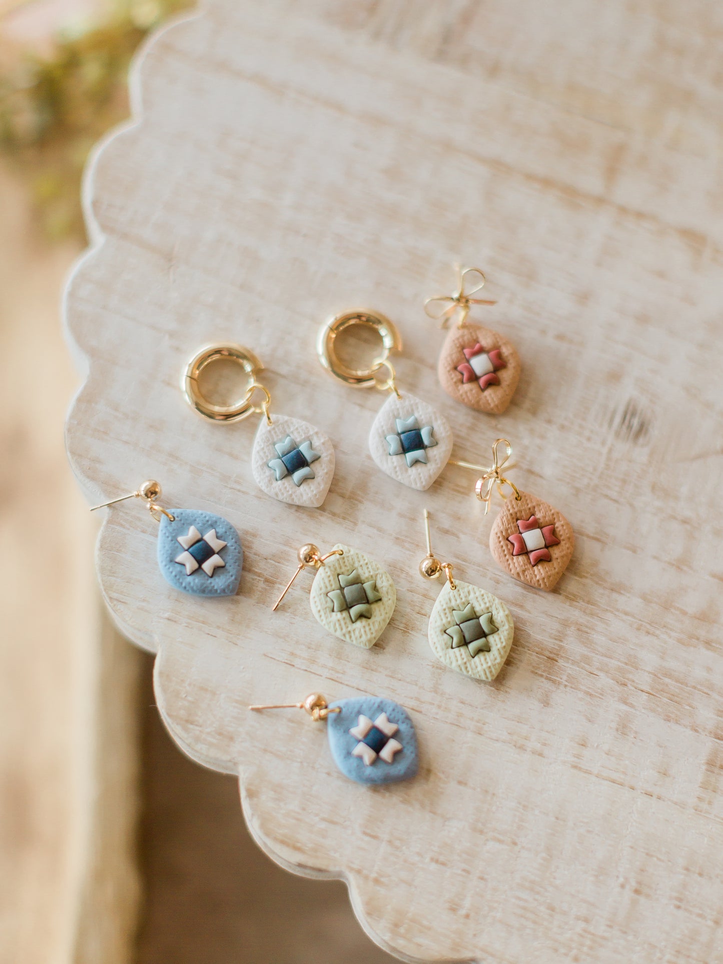 Quilt Bezel Dangles