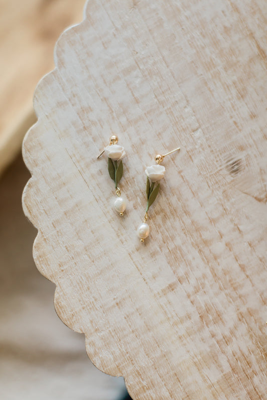 Flower Drop Earrings