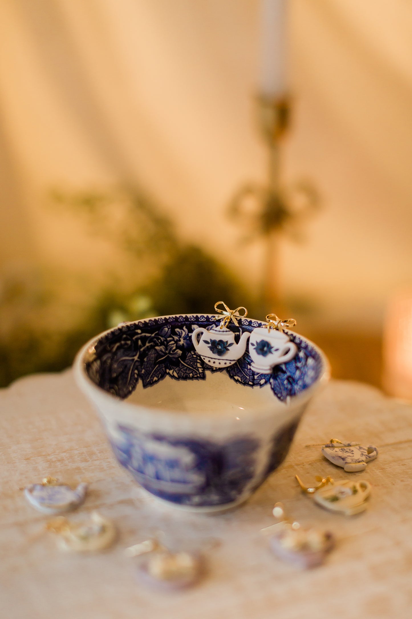 Vintage Teacup Dangles