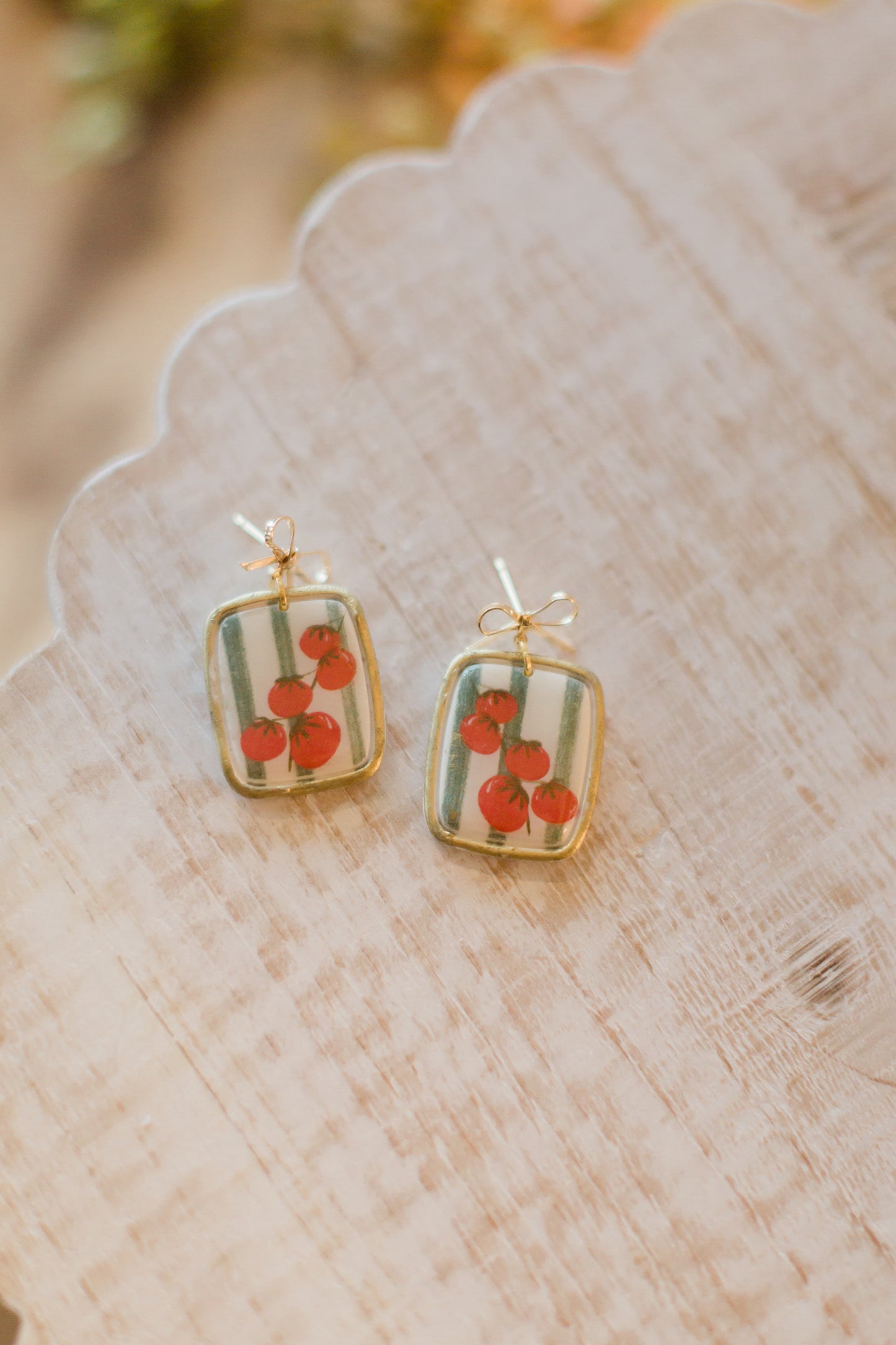 Tomato Girl Dangles