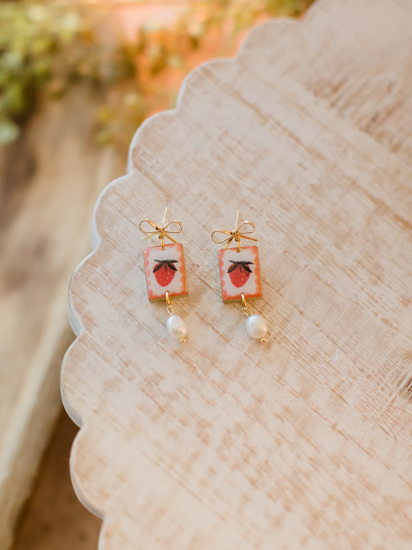 Strawberry Doodle Dangle