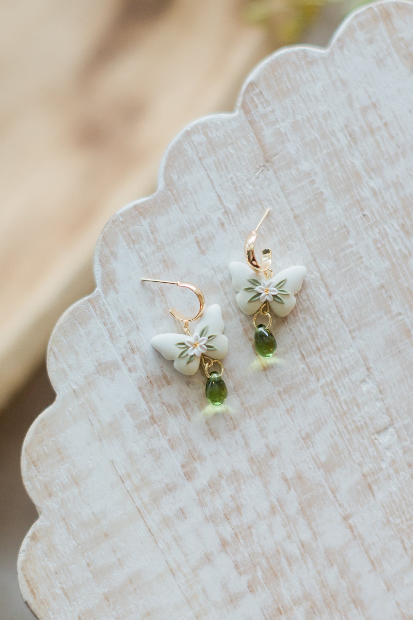 Butterfly & Bead Dangle