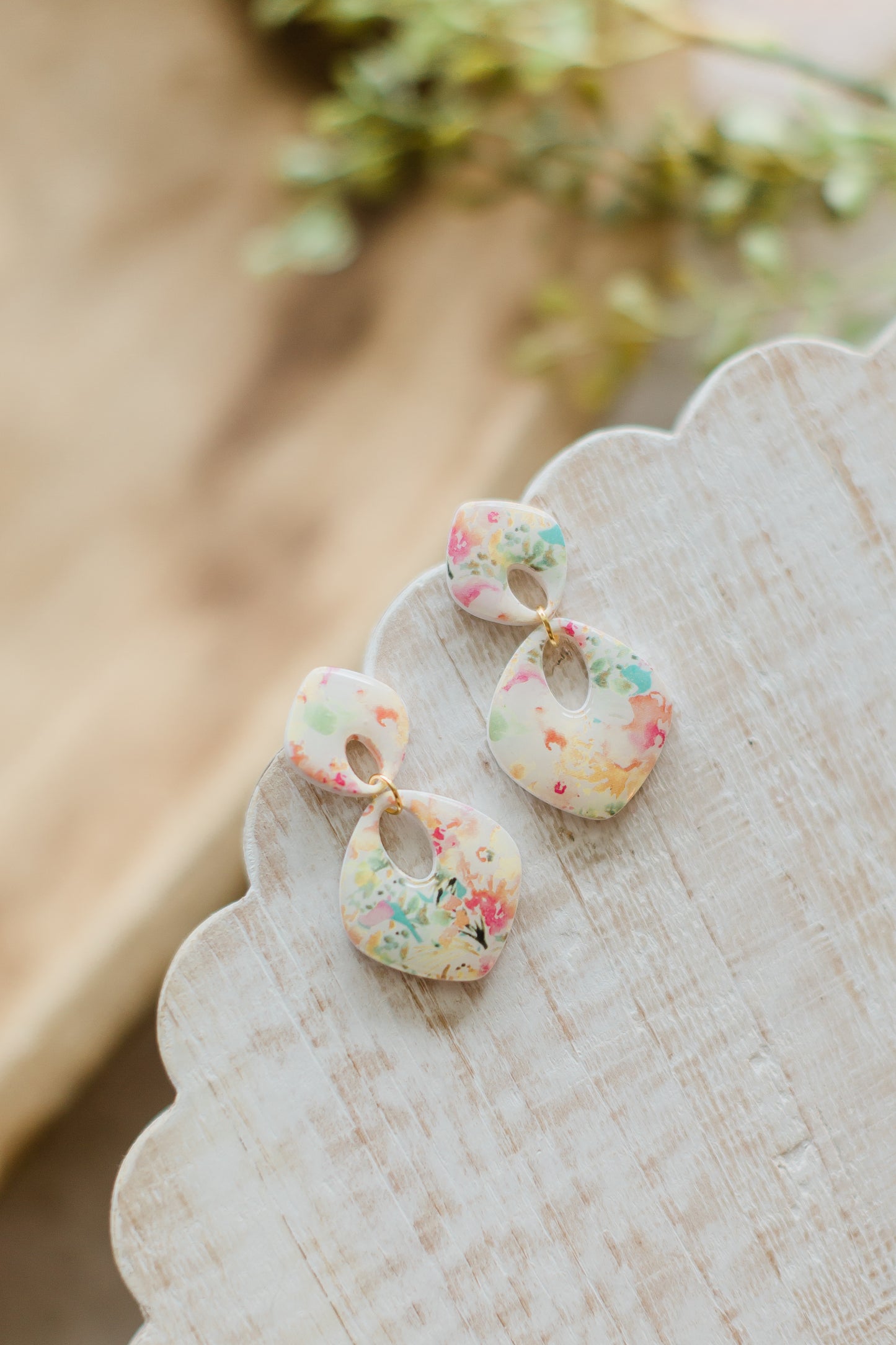 Wildflower Pattern Dangles