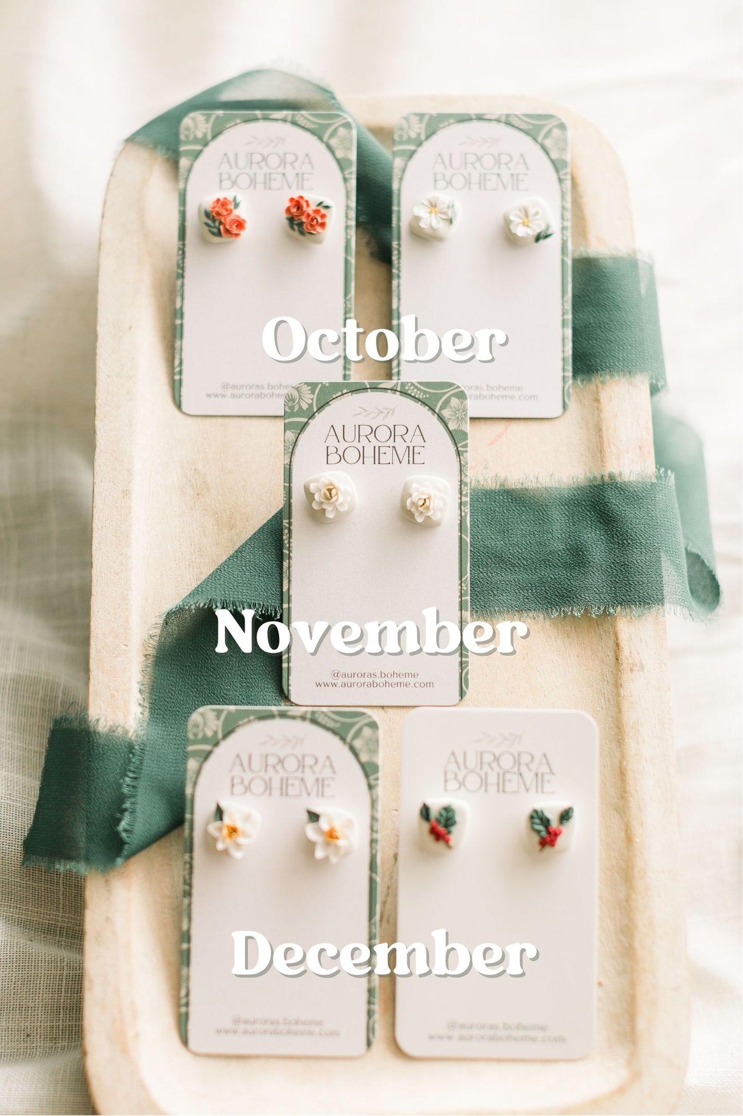 Birth Flower Studs