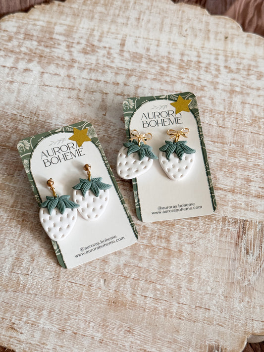 White strawberry dangles