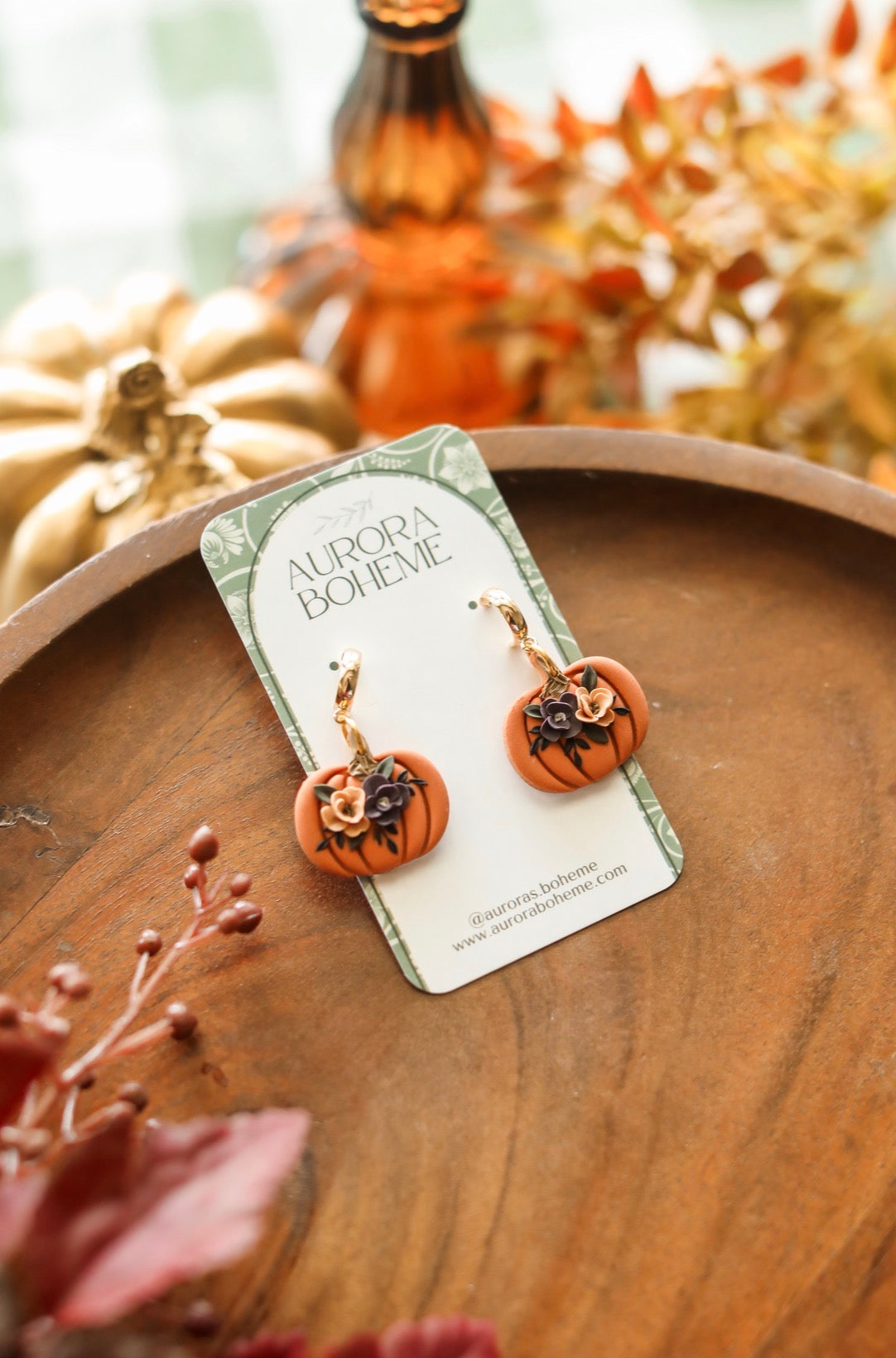 Dark & Moody Pumpkin Florals