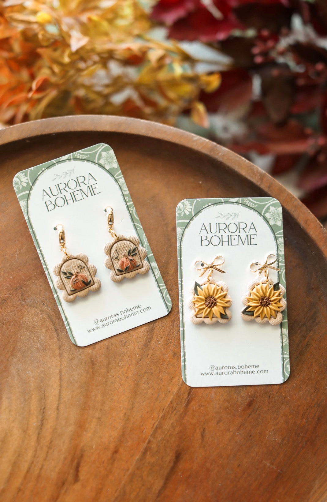 Scalloped Autumn Harvest Dangle