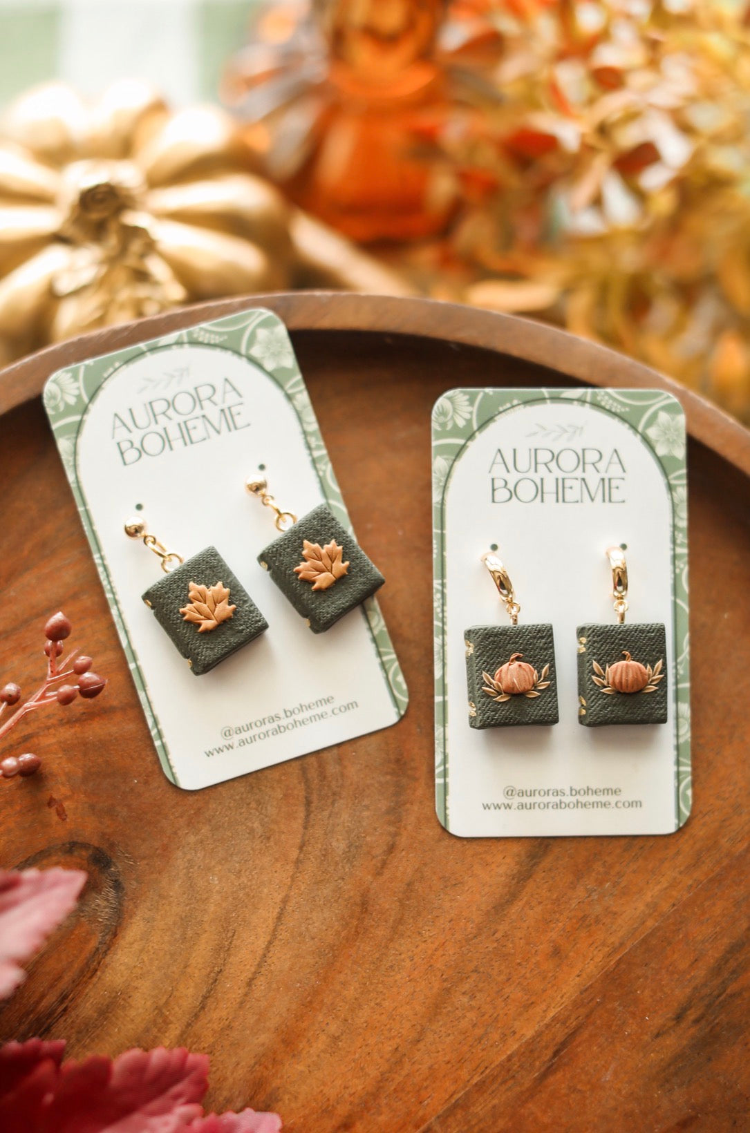 Cozy Autumn Book Dangle