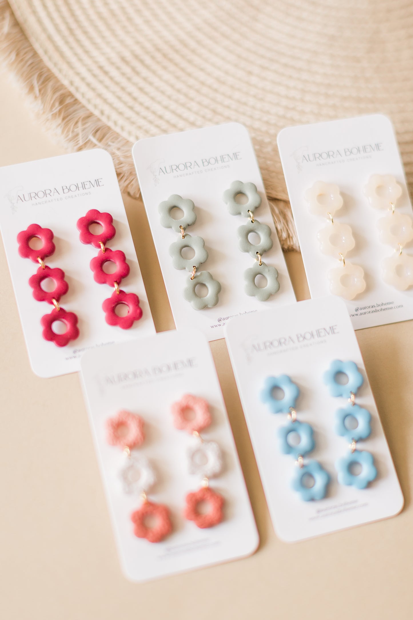 Groovy Flower Trio Dangle
