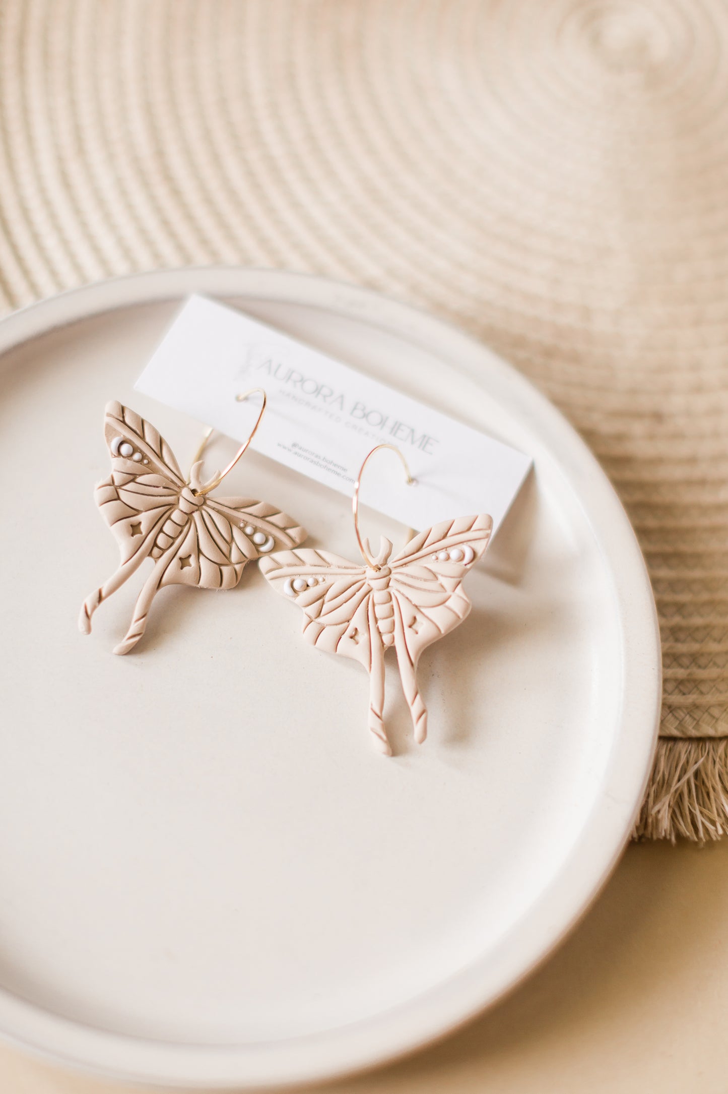 Floral Cream Lunar Moth