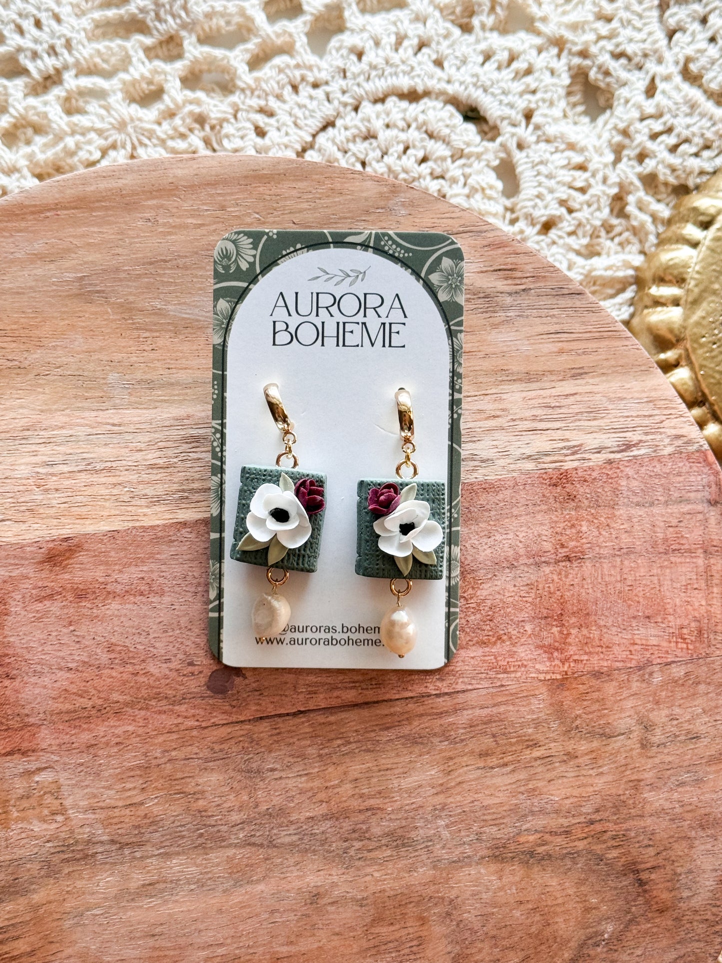 Floral Book & Pearl