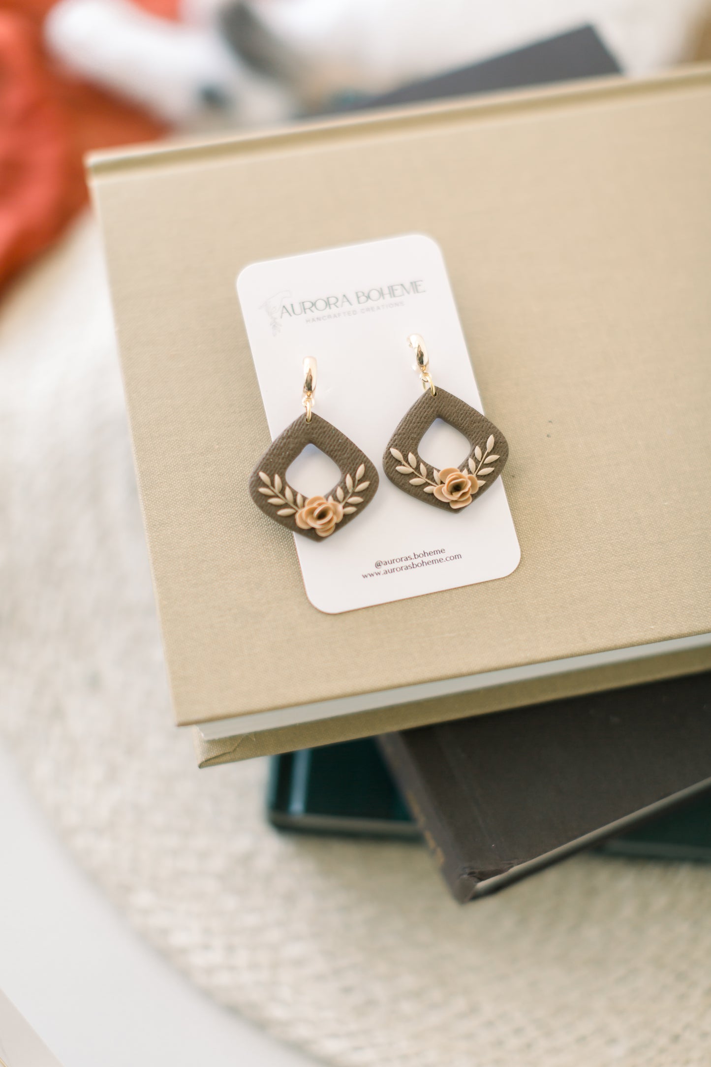 Brown & Taupe Window Dangle