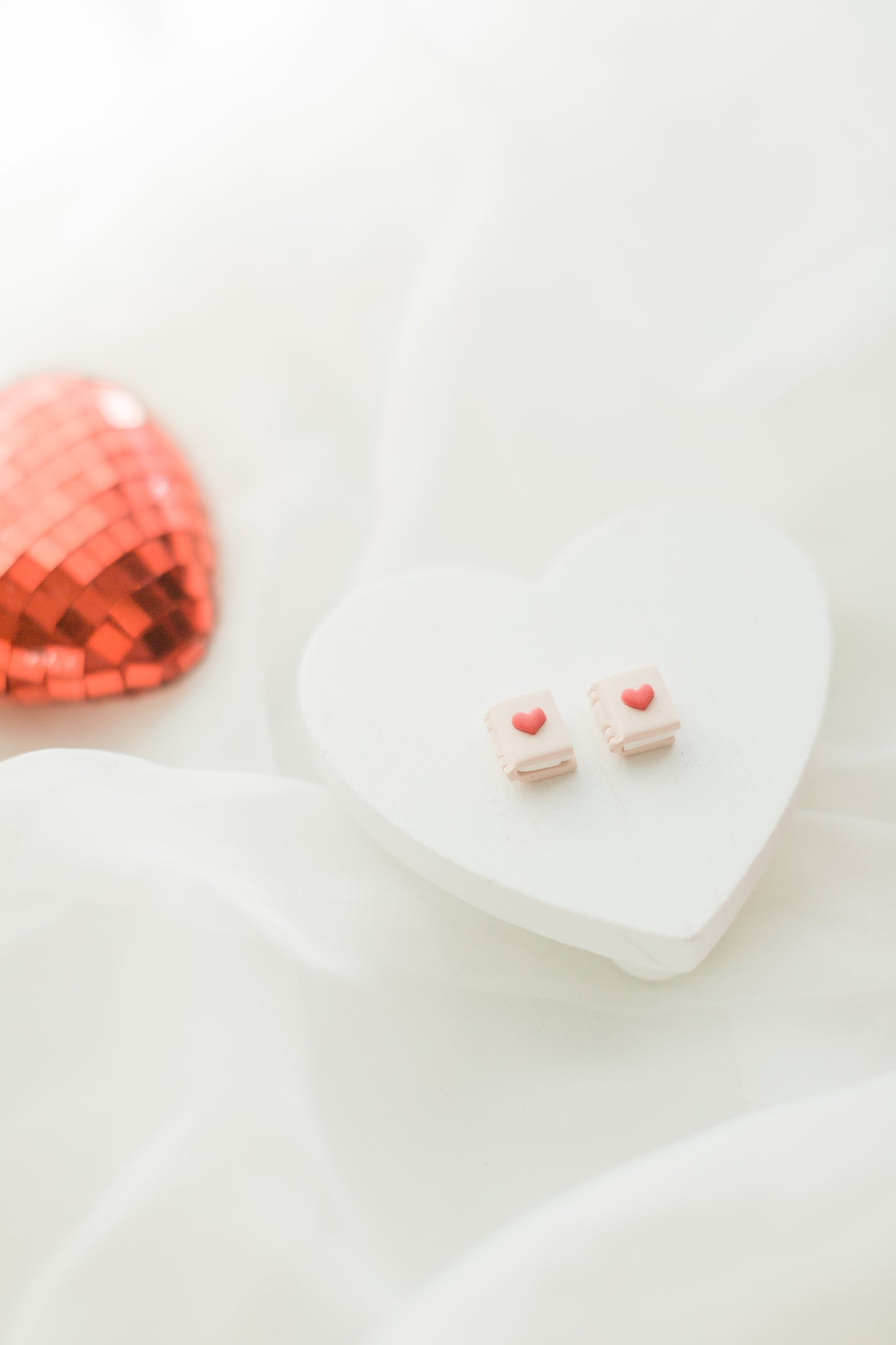 Mini Heart Book Stud