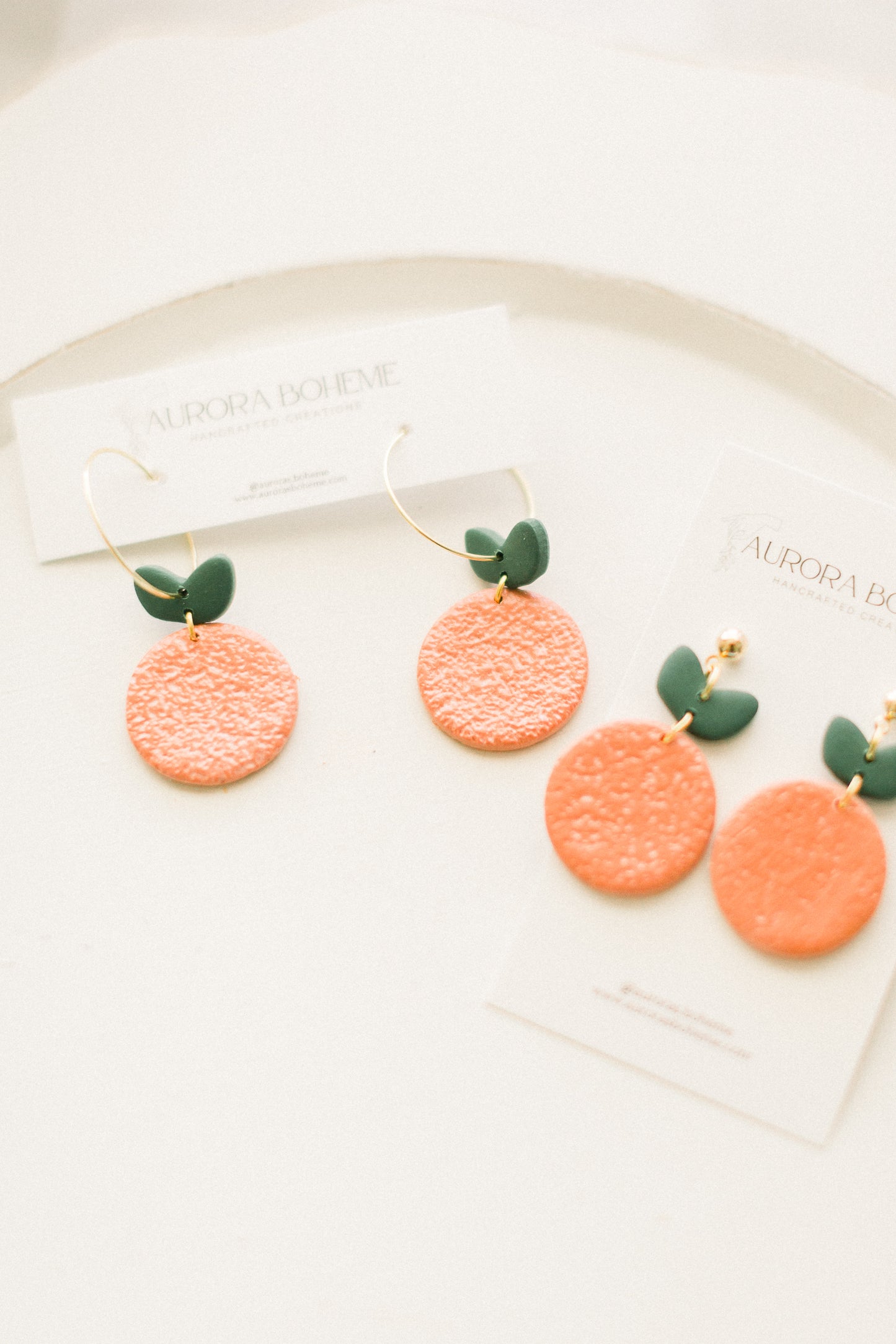 Orange Statement Dangle