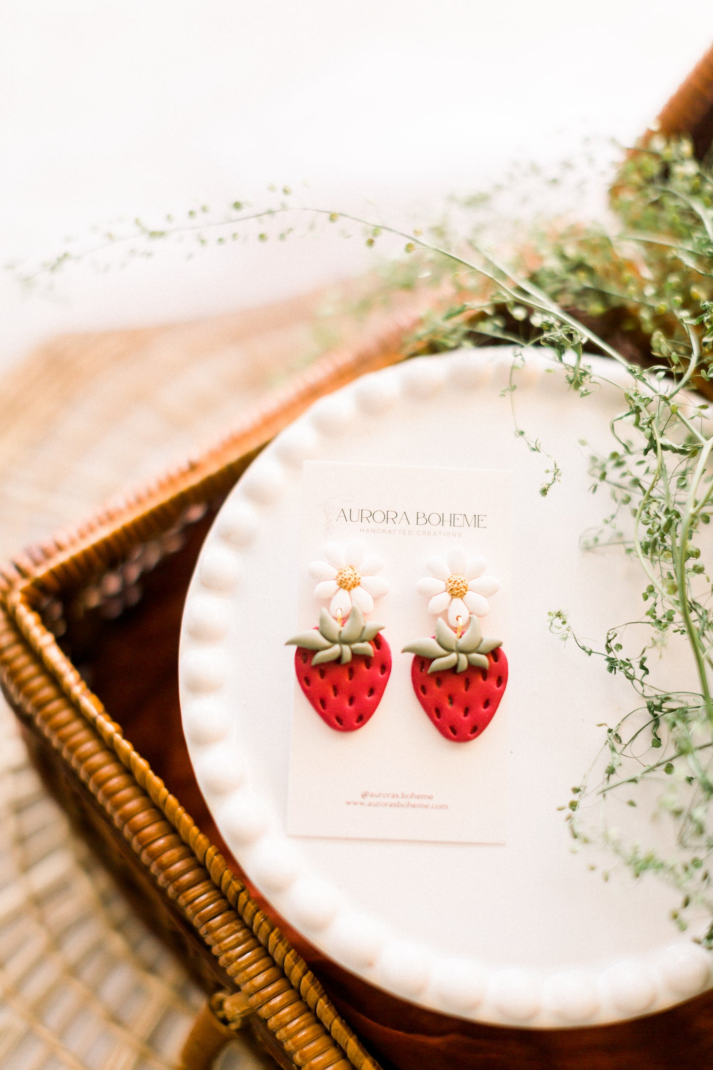 Daisy & Strawberry Dangle