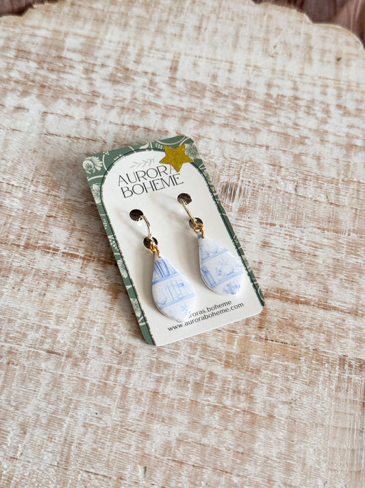 Bookish toile dangles