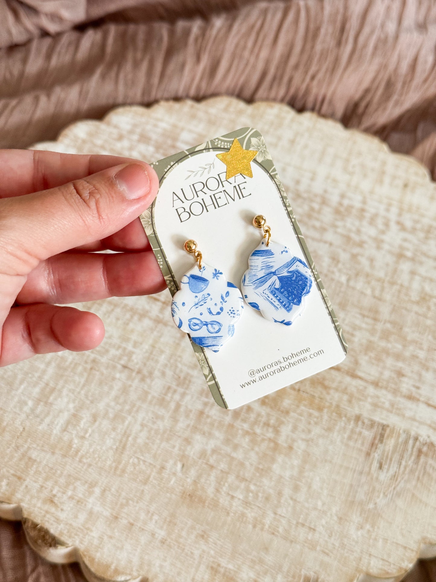 Bookish Blue pattern Variations