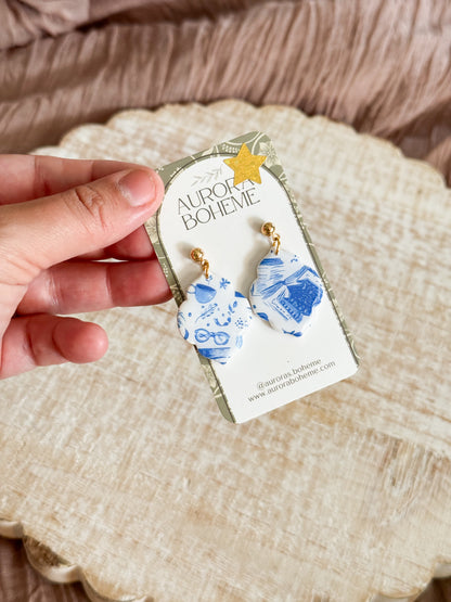 Bookish Blue pattern Variations