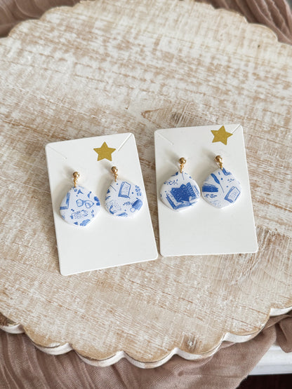 Bookish Blue Pattern Style A