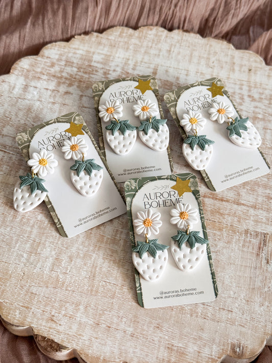 White strawberry dangles
