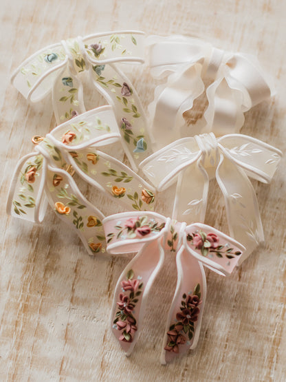 Floral Sheer Bows