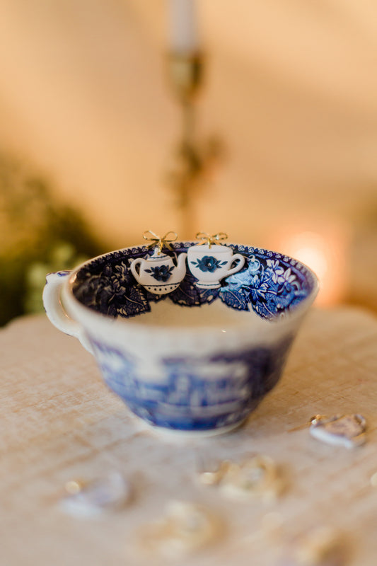 Vintage Teacup Dangles
