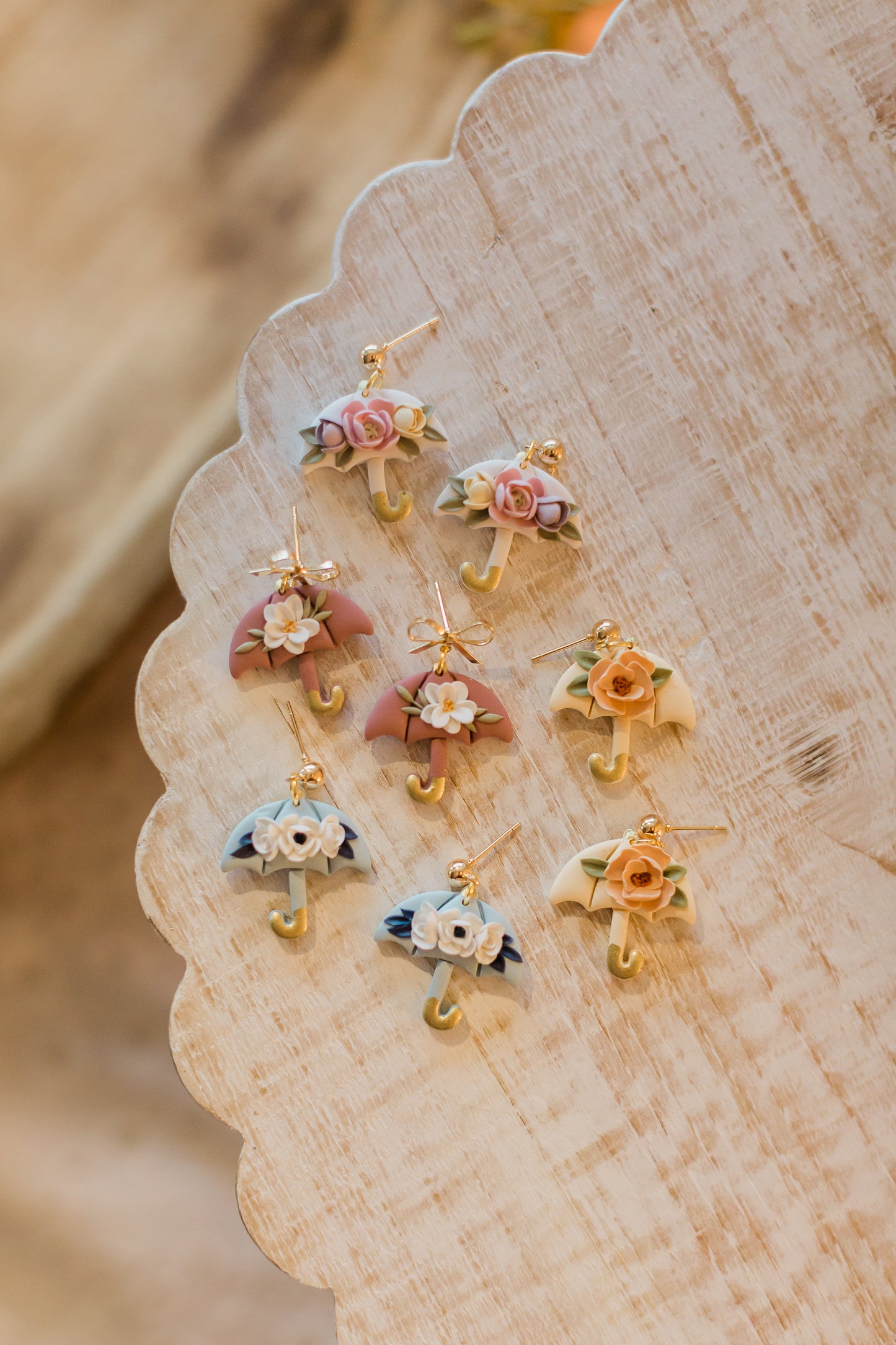 Floral Umbrella Dangles