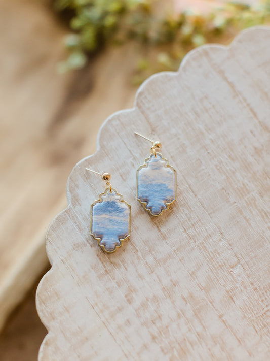 Harbor Mist Ornate Dangle