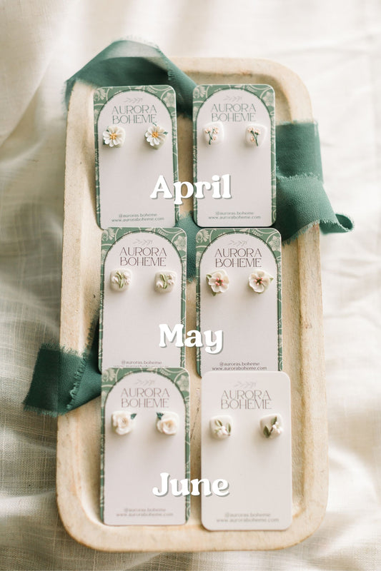 Birth Flower Studs