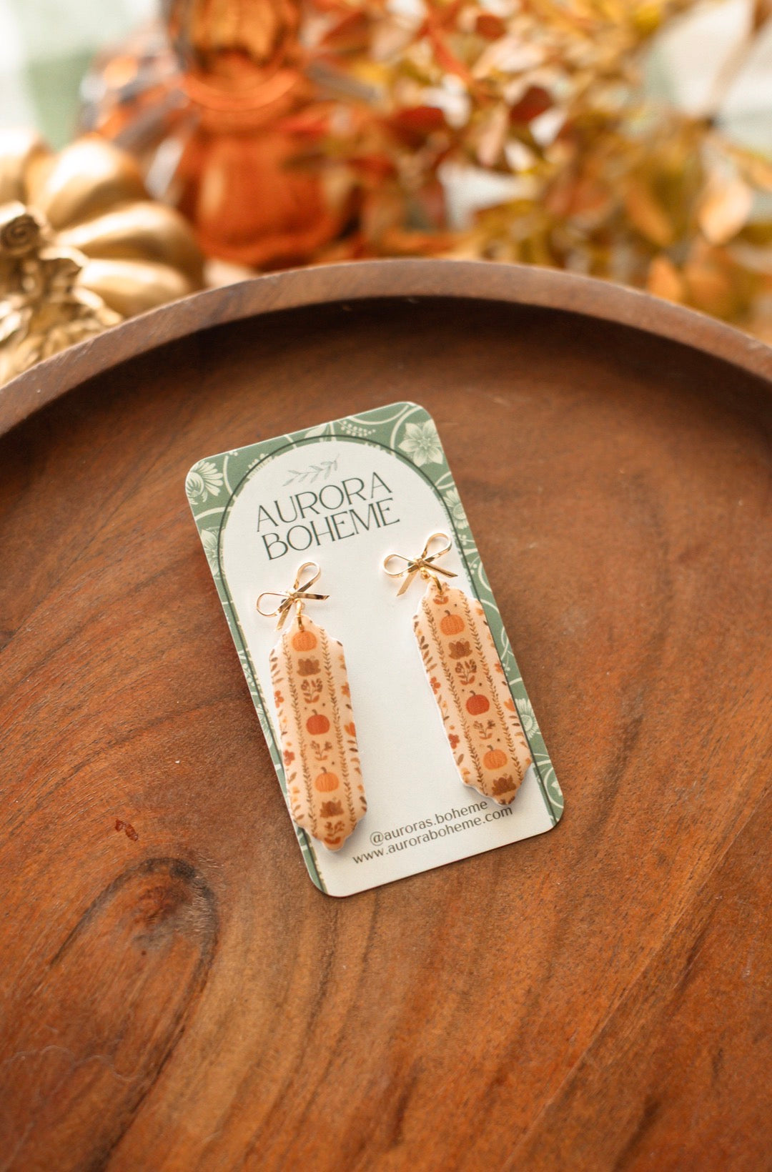 Cozy Autumn Pattern Dangles