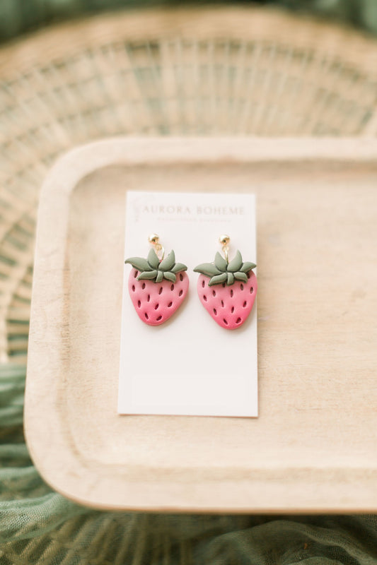 Ombre Strawberry Dangle