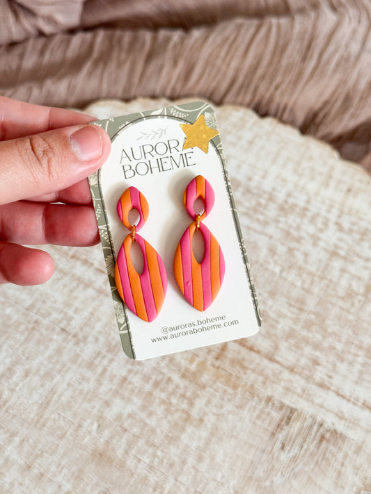 Colorful stripe dangle