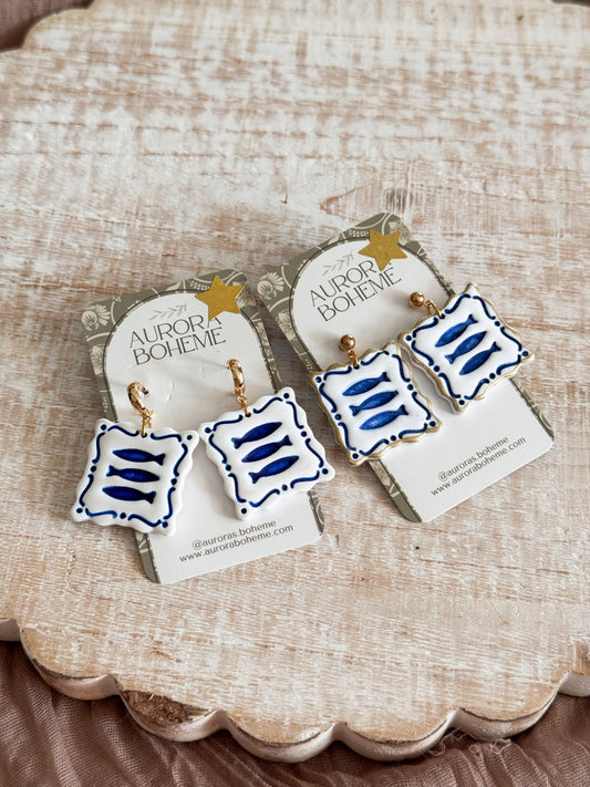 Italian sardine tile dangle