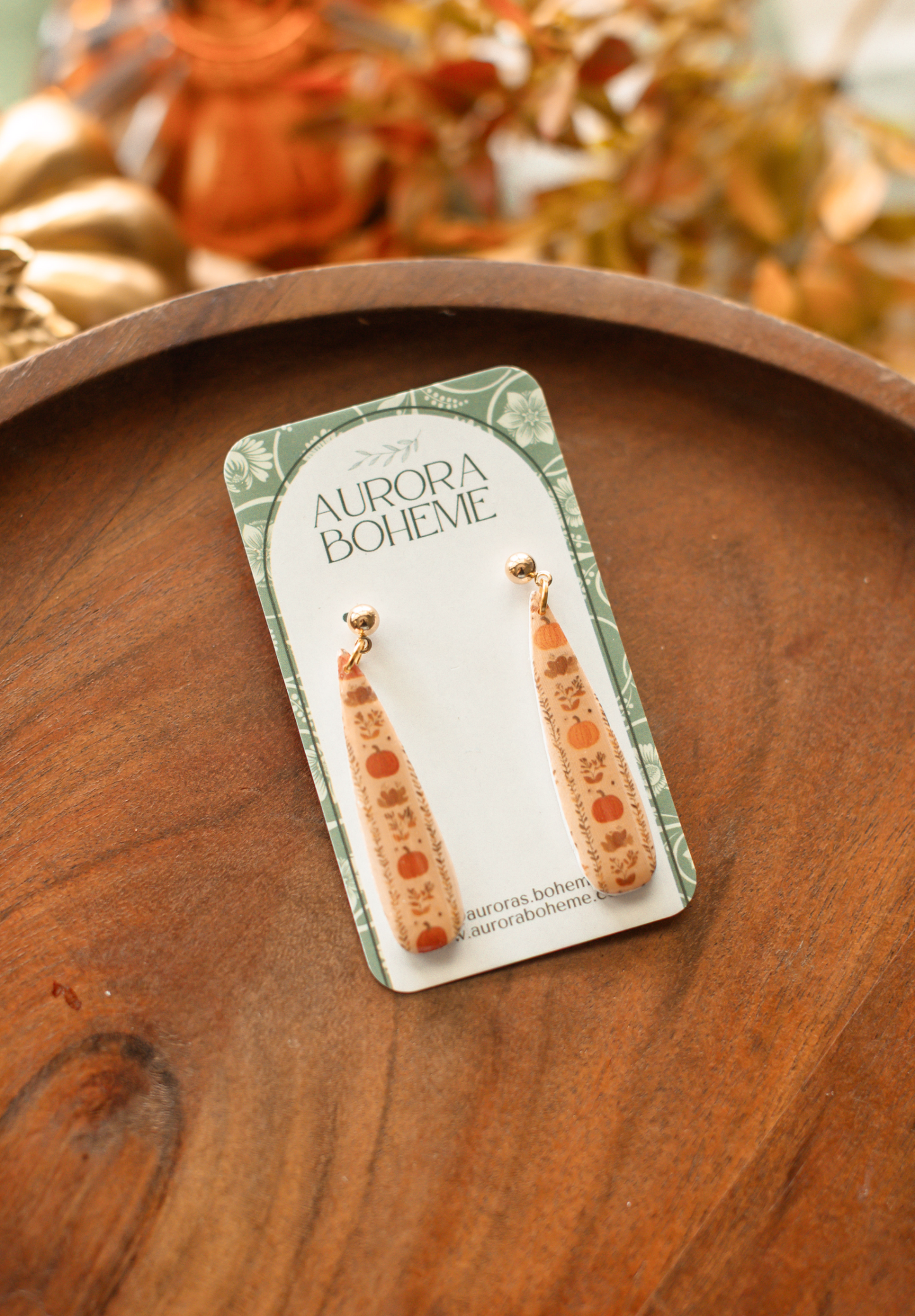 Cozy Autumn Pattern Dangles