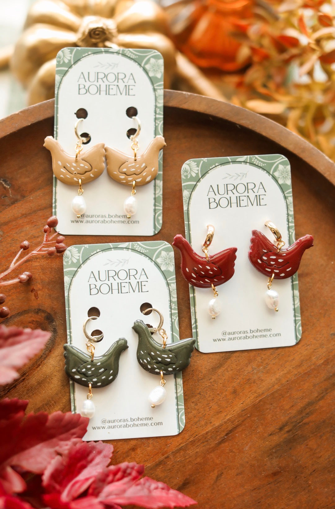 Autumn Painted Chickens