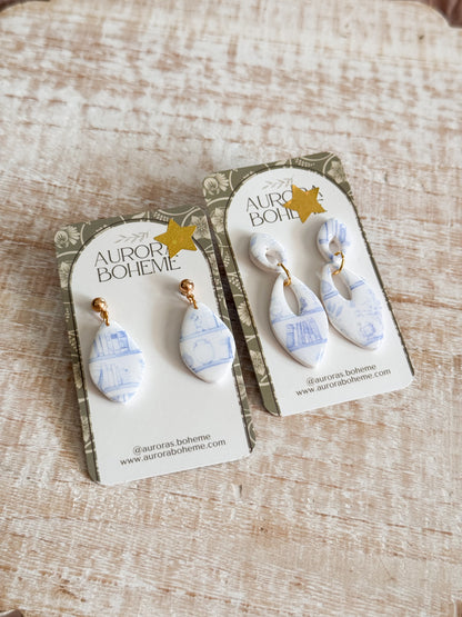 Bookish toile dangles