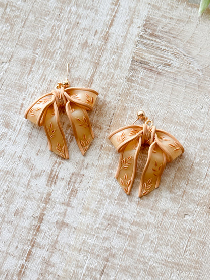 Floral Vine Sheer Bows (Autumn Colors)