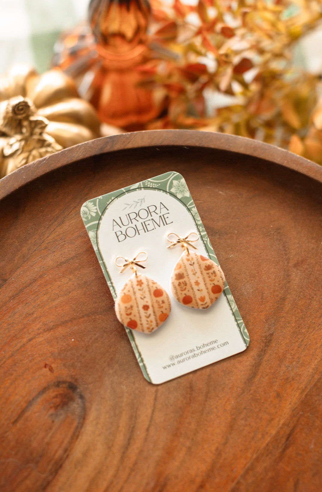 Cozy Autumn Pattern Dangles