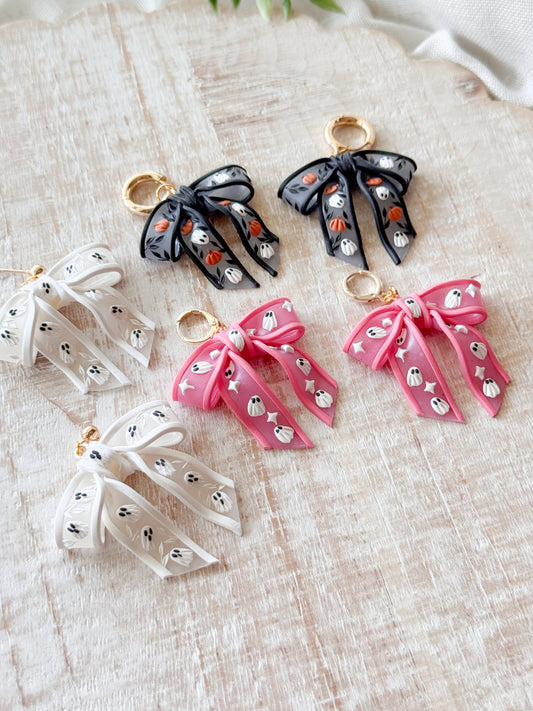 Ghostie Pattern Sheer Bows