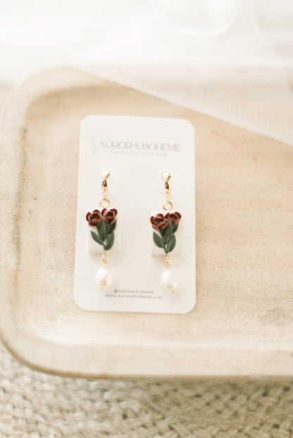 Plum Tulip Dangle