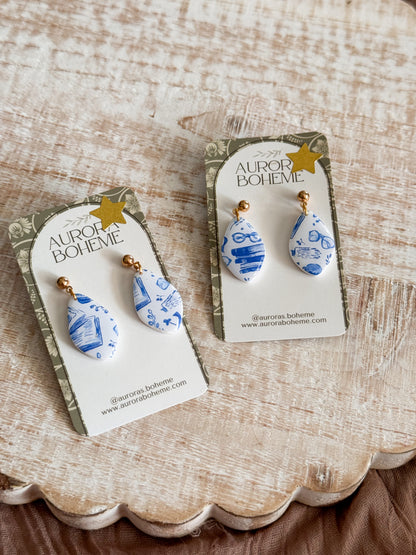 Blue Bookish Pattern Style B