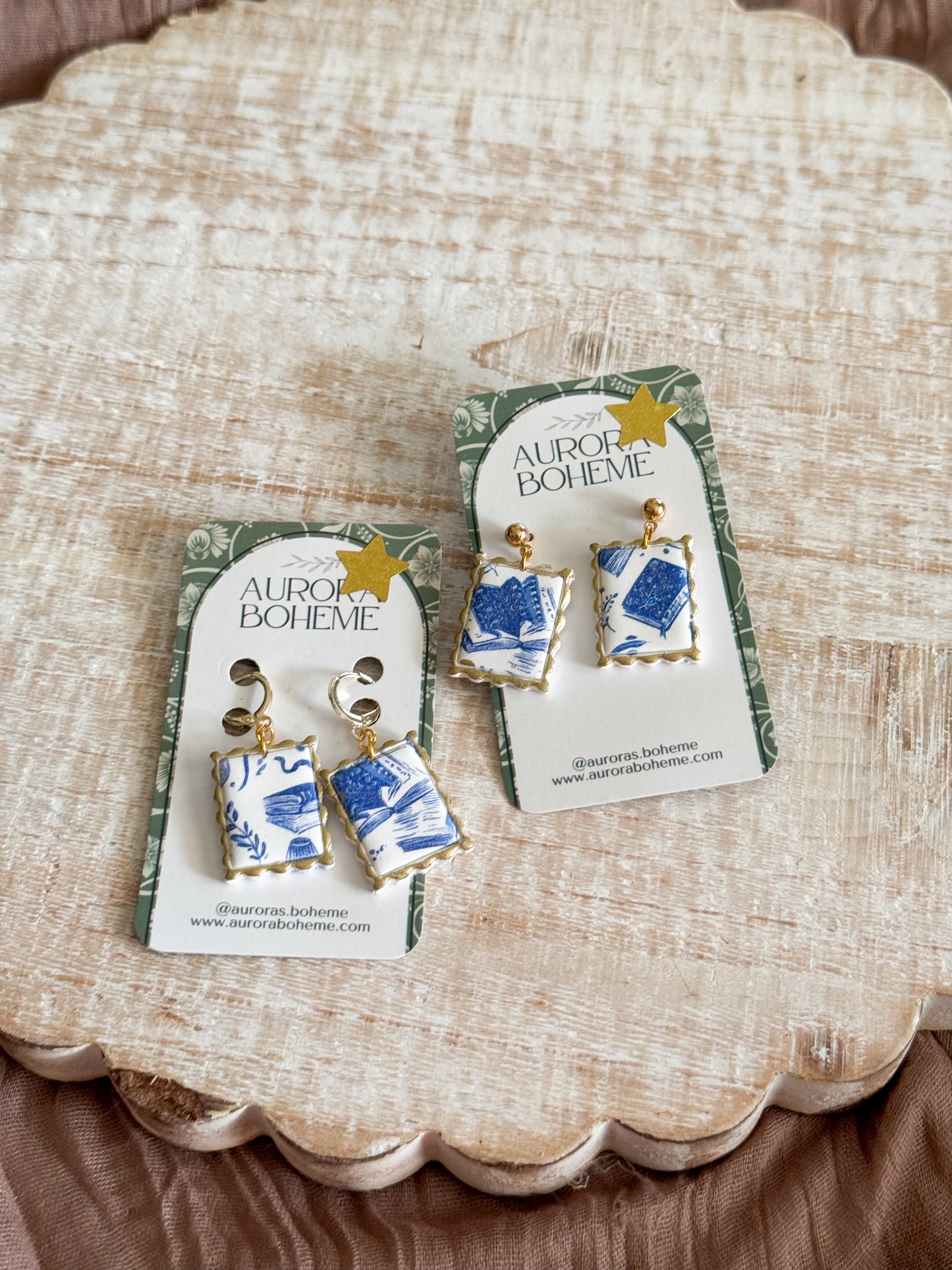 Bookish Blue pattern Variations
