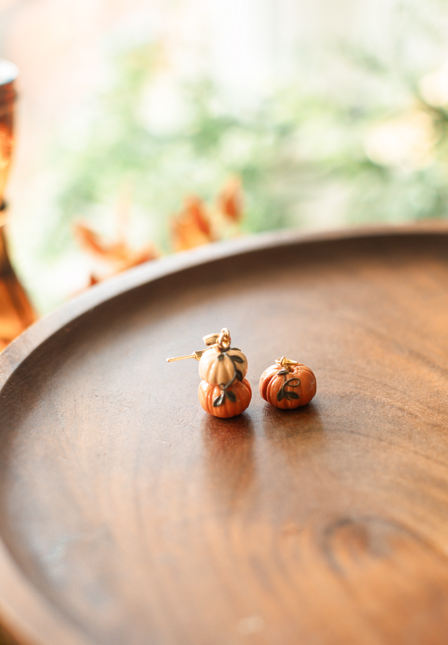 Handcrafted Clay Pumpkin Charms
