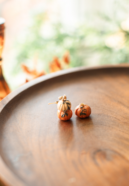 Handcrafted Clay Pumpkin Charms