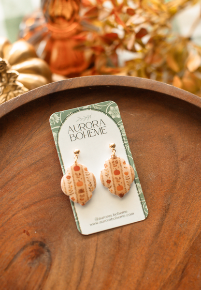 Cozy Autumn Pattern Dangles
