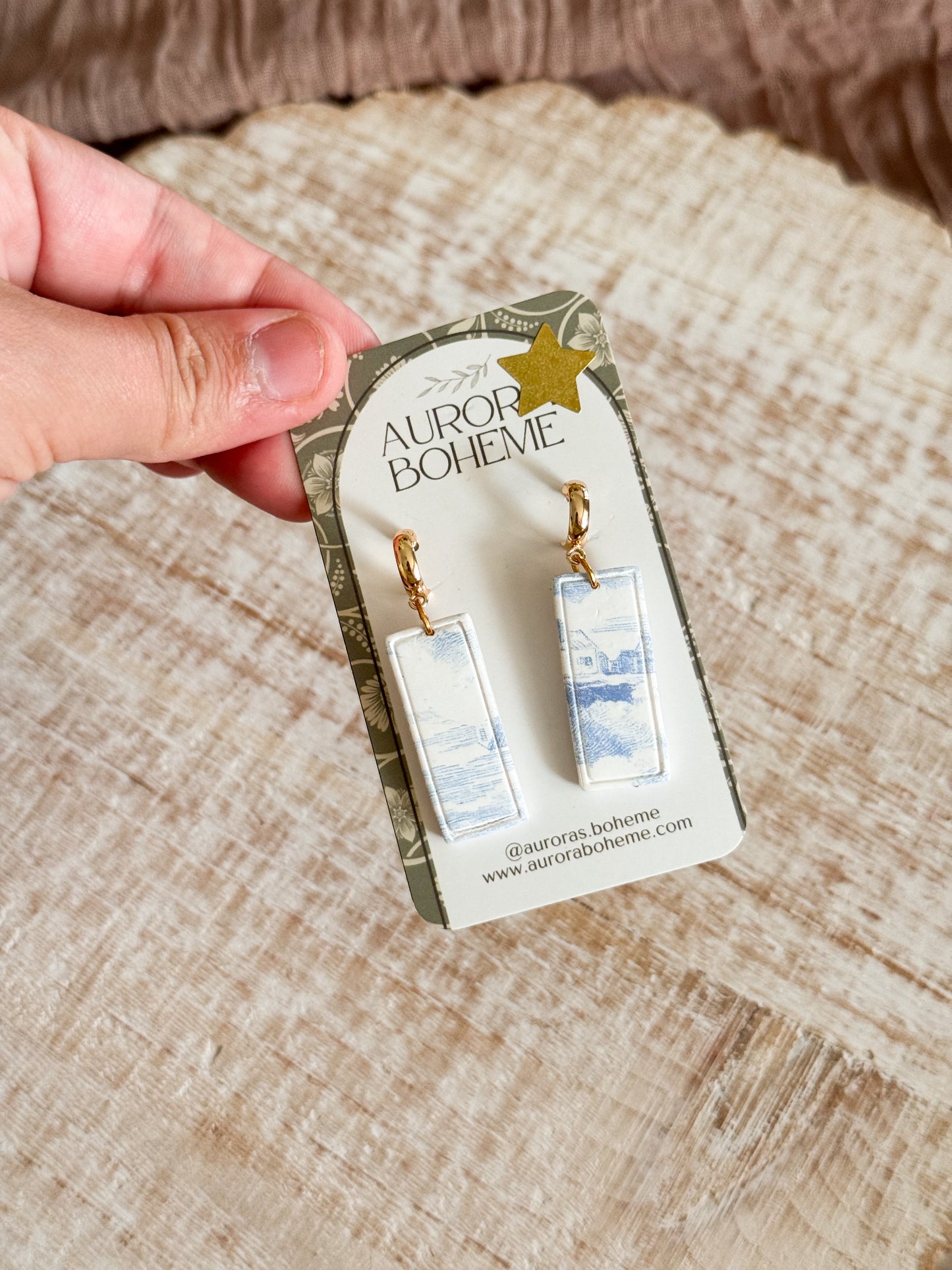 Seaside pattern dangle