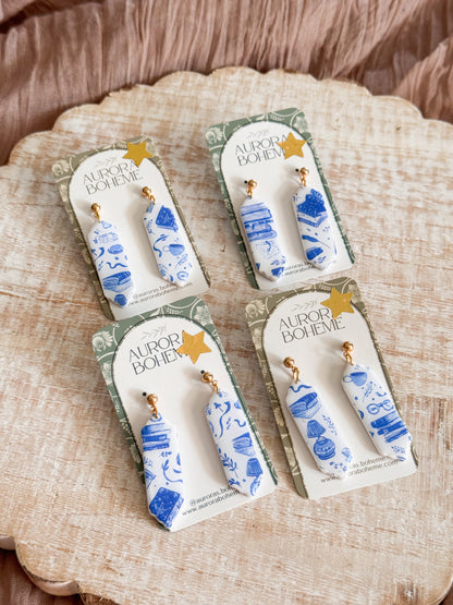 Bookish Blue pattern Variations