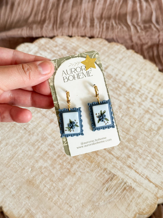 Blueberry Stamp Dangle